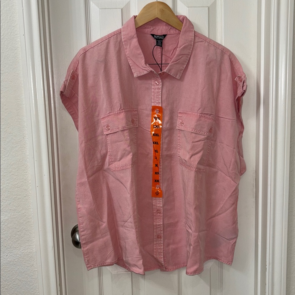 Buffalo David Bitton Pink Sleeveless Top